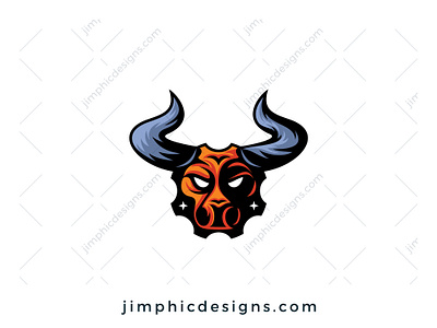 Bull Gear Logo branding bull design gear graphic design horns logo vector