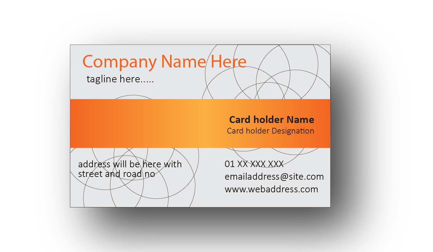 visiting card, orange gradient graphics. by saihanul haque on Dribbble