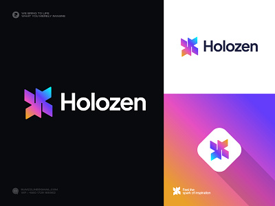 Logo, Creative, Modern, Gradient, Tech, Metaverse, VR logo branding branding agency creative logo ecommerce futuristic gradient logo h logo holographic innovation letter logo logo logo designer metaverse logo minimalist modern logo popular logo symbol mark monogram tech technology typography virutal reality