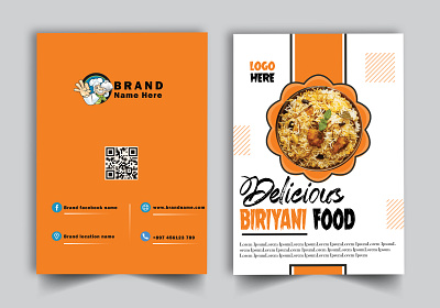 Restaurant Brochure front page design ads ads design design facebook design flyer illustration instagram design restaurant brochure social media post design