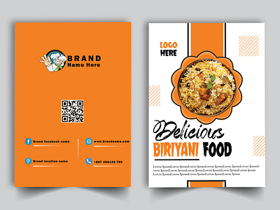 Restaurant Brochure front page design ads ads design design facebook design flyer illustration instagram design restaurant brochure social media post design