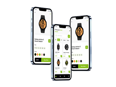 Smart Watch App Design app design figma design mobile app ui uiux