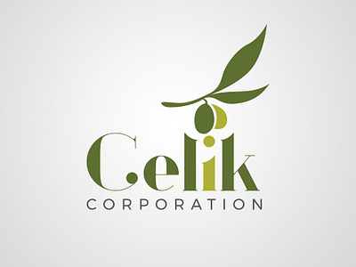 Olives Company Logo brand celik company corporation design leaf leaves logo logodesigner logos olives vector