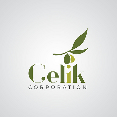 Olives Company Logo brand celik company corporation design leaf leaves logo logodesigner logos olives vector