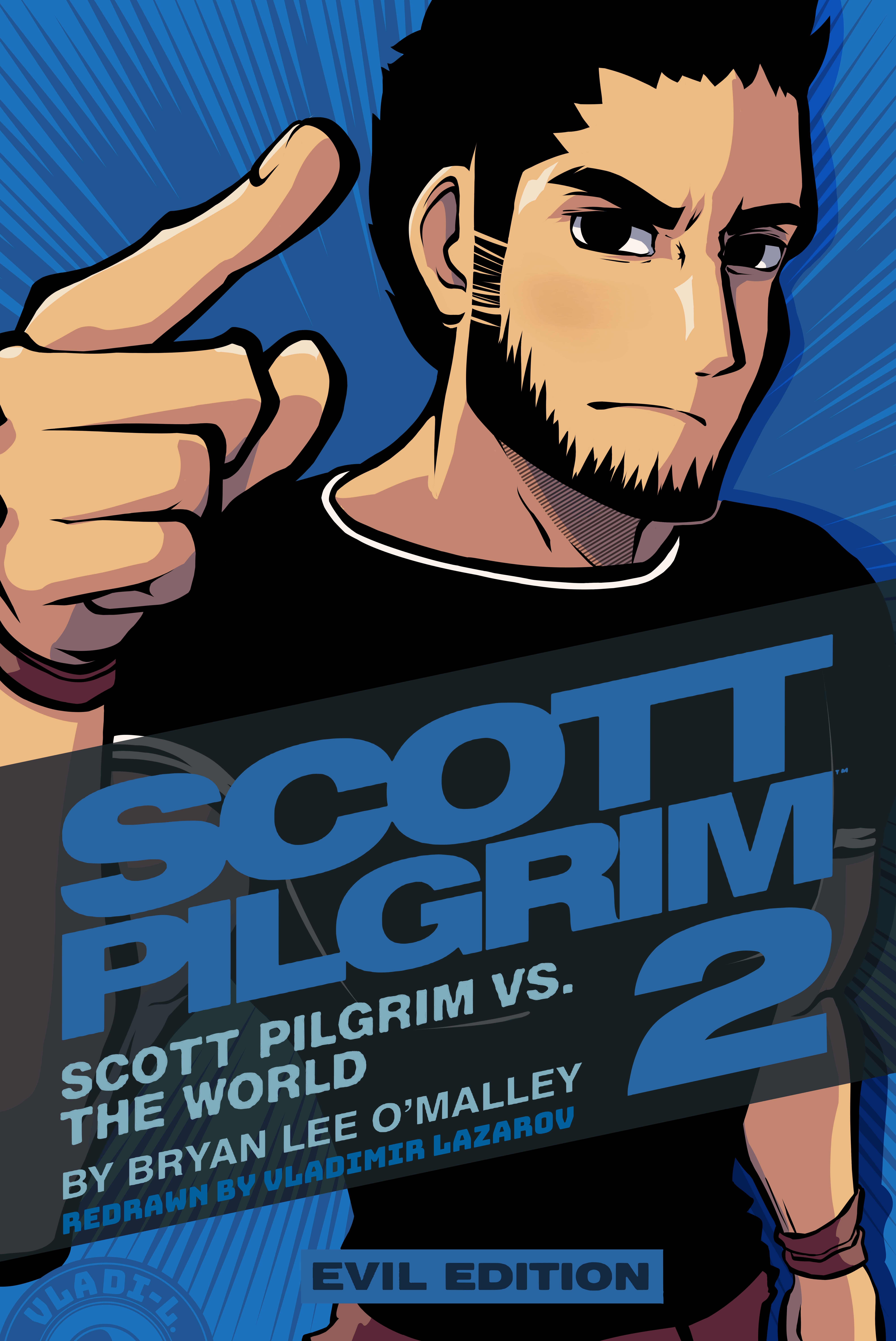 Redraw of Scott Pilgrim Volume 2 EVIL EDITION anime artwork comic book fan art illustration manga redraw scott pilgrim