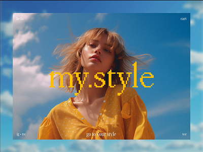 my.style — store your style animation clothes design fashion landing page logo motion graphics shop typography ui web web design