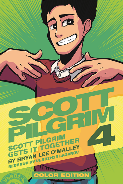 Redraw of Scott Pilgrim Volume 4 COLOR EDITION anime artwork comic book fan art illustration manga redraw scott pilgrim