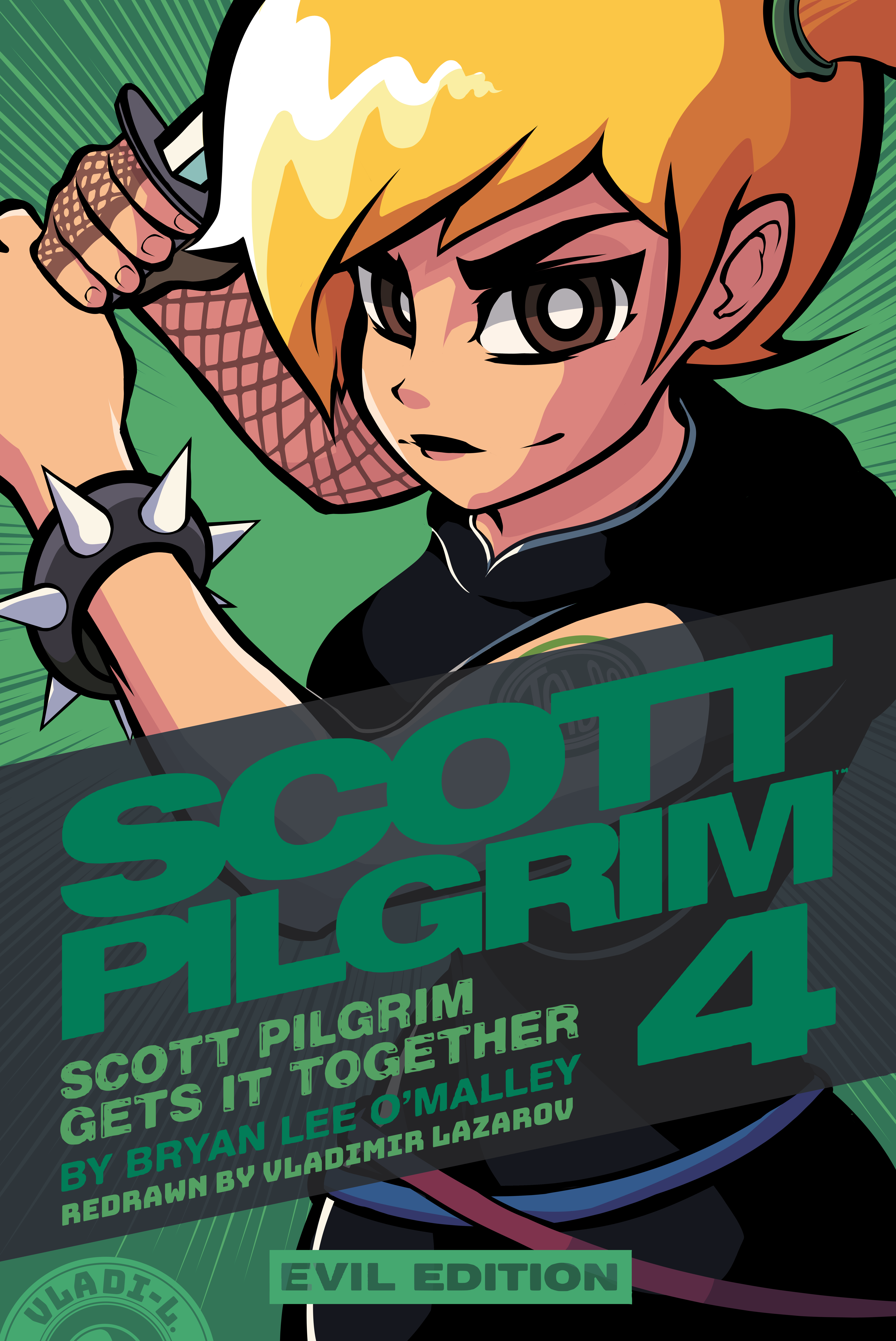 Redraw of Scott Pilgrim Volume 4 EVIL EDITION anime artwork comic book fan art illustration manga redraw scott pilgrim