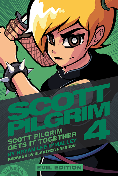 Redraw of Scott Pilgrim Volume 4 EVIL EDITION anime artwork comic book fan art illustration manga redraw scott pilgrim