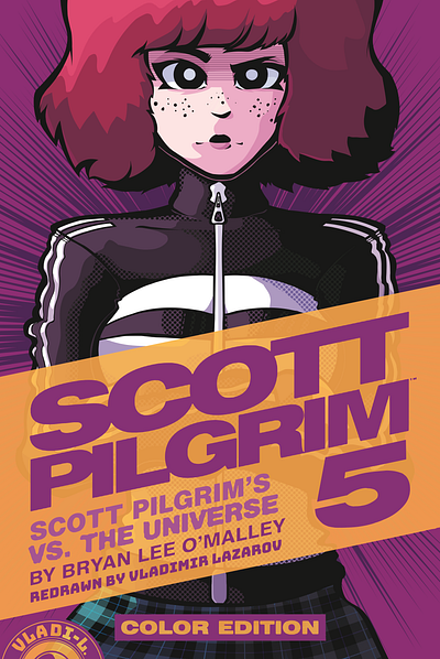 Redraw of Scott Pilgrim Volume 5 COLOR EDITION anime artwork comic book fan art illustration manga redraw scott pilgrim