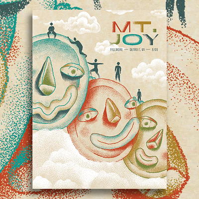 Mt. Joy Concert Poster design illustration music poster screen print