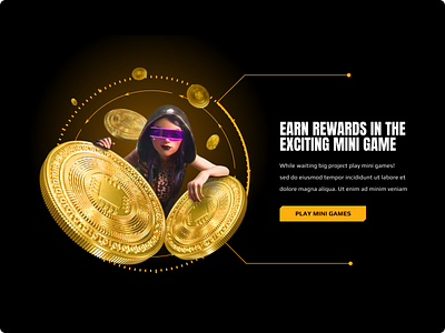 Full Web Experience for NFT Game Metaverse 3d blockchain branding coin crypto design game graphic design illustration landing page metaverse ui web web3 website