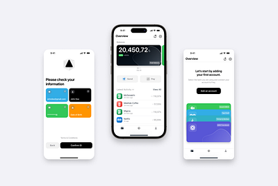 Frey - All your accounts in one app. banking figma fintech ios mobile mobile app product product design ui ux