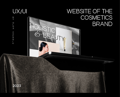 WEBSITE of the COSMETICS BRAND brand cosmetic design figma interface ui ux web