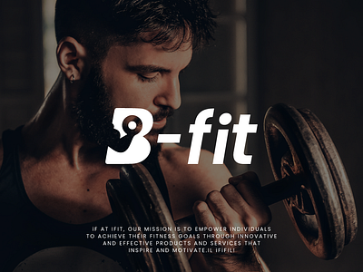 A Modern Fitness Logo Design Named B-fit | Muscle | Gym b body branding business creative design fit fitness flat graphic design gym illustrator logo marketing modern muscle professional trendy vector visual