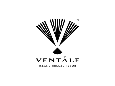 VENTALE, Island Breeze Resort branding crete design fan greece handfan hotel logo re resort rethymno shape triangle v