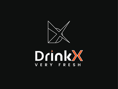 DrinkX - Logo Design (Unused) abestraclogo branding design gradiant graphic design illustration letter mark logo logo brand logo concept logo icon logo maker logodesign logologo logotype minimal logo minimalist logo vectplus