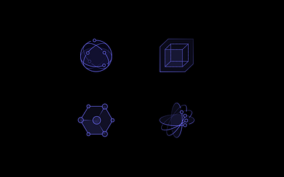 Biotech Icons biotech box circle cube figma flow icon illustration orbit rotate science