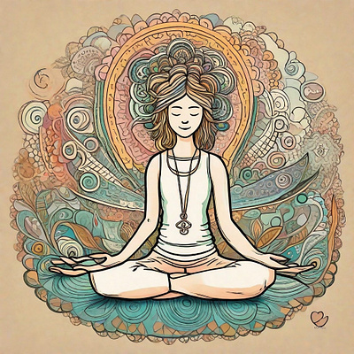 Mindful Yogi design graphic design illustration vector