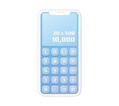 Calculator design dailyui ui ux