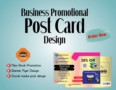 Post Card Design amazon kdp book cover book cover design branding design graphic design illustration