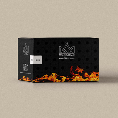 Monarch Charcoal: Packaging branding charcoal design graphic design packaging pattern