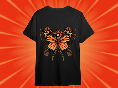Butterfly Vector T-Shirt Design art branding butterflies butterfly butterflyeffect butterflykiss butterflylover custom design flowers graphic design insects love macro nature photography t shirt t shirt design trypography vector