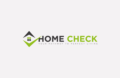 Home Check Logo branding business logo company logo design flat logo geometric logo graphic design home check logo logo logo creation minimalist logo real estate vector