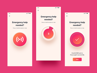 SOS Alert | Emergency & Safety App UI creative design emergency emergency help app ui help secure security sos ui ui ux ui design uidesign uiux