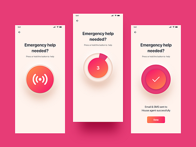 SOS Alert | Emergency & Safety App UI by Praveen Singh Solanki on Dribbble