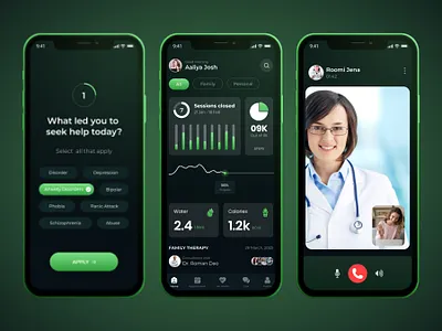 Health app app design app designer consulting app consult a doctor app design doctor app graphic design health app heart rate login mobile app mobile app design mobile app development plant app plumber finder app signup statistics app traders app video calling app