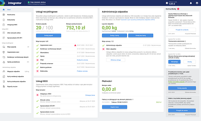 Integrator dashboard ui ux