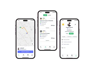 Taxi App app application design mobile app mobile application taxi ui ui design ux ux design