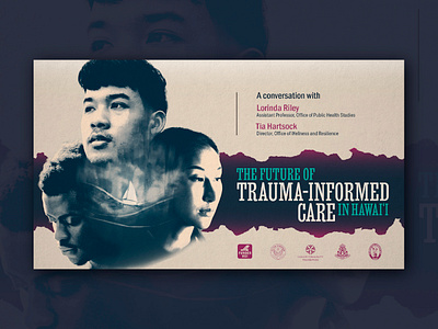 The Future of Trauma-Informed Care in Hawaii advertising event flyer hawaii health info marketing mental health poster selfcare social social media therapy trauma