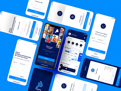 PayPay - Wallet App app app design blue cards crypto finance wallet