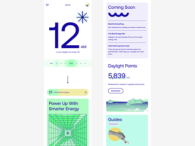 Daylight Energy App app branding digital graphic design typography ui