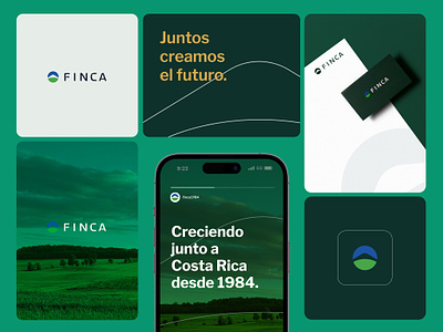 Brand Elements for Finca agriculture brand identity branding icon identity logo logotype mark rebrand redesign