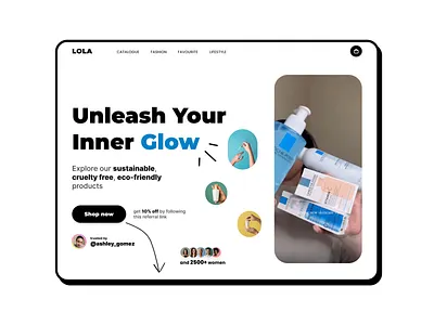 Affiliate marketing landing page Web app design graphic design healthtech ui ux