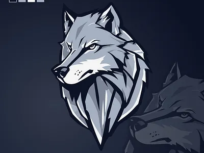 Luna : the wolf a mascot logo of a sports team esport logo logo mascot logo predator