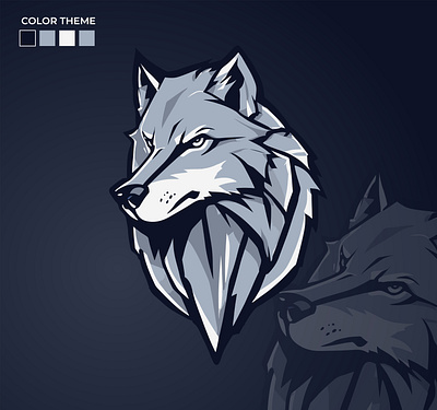 Luna : the wolf a mascot logo of a sports team esport logo logo mascot logo predator