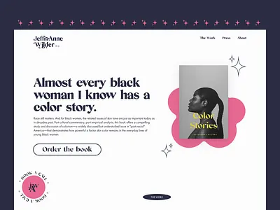 JeffriAnne Wilder Homepage branding design graphic design typography ui website