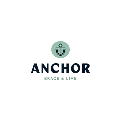 Anchor Brace & Limb brand branding logo
