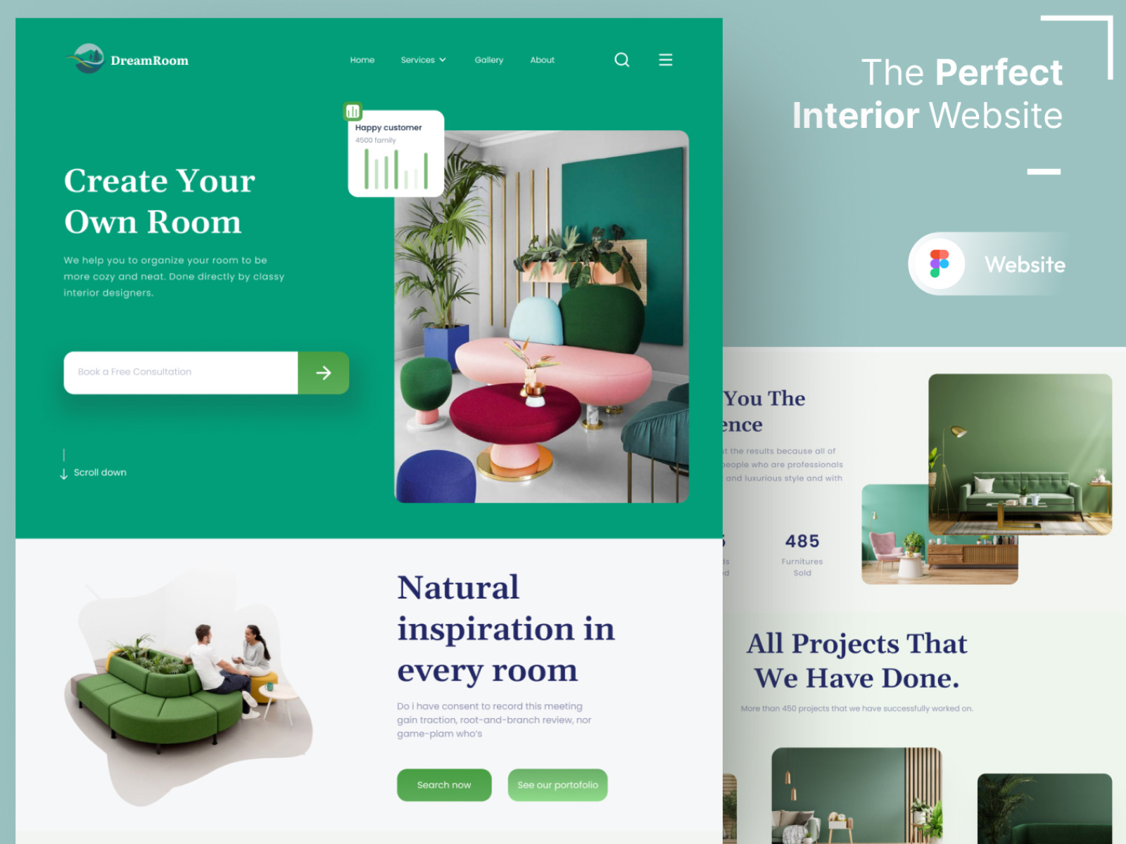Example of Modern & Responsive Website UI UX Design