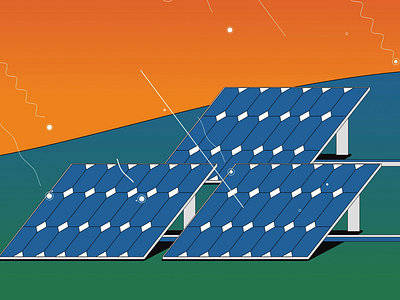 Ohio's Electric Cooperatives - Solar Panels animation current electricity explainer fun funky how to mograph motion graphics ohio panel photons process science shadow solar panels split screen squiggly sun weather