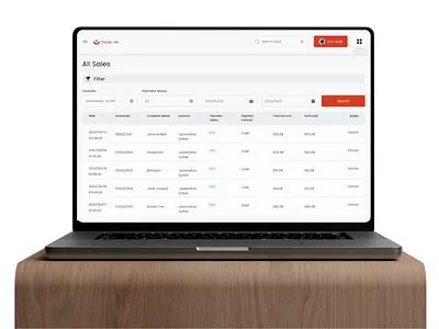 Shop Management -All Seals Page Design animation mobile app product web
