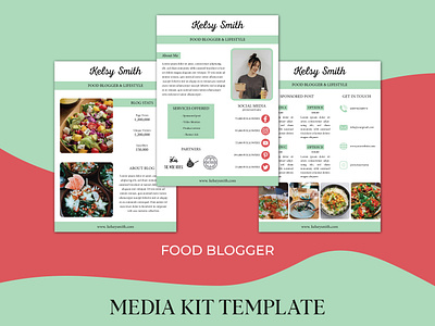 FOOD BLOGGER PRESS KIT DESIGN. blogger design flyer food food blogger press kit food media kit food press kit food social media kit kit media kit media kit design media kit template press kit press kit design press kit template social media kit