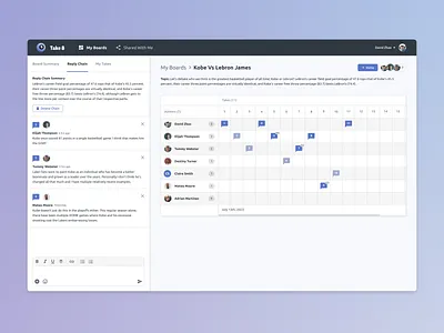 Take 8 | Conversational Web App collaboration communication conversation ui web