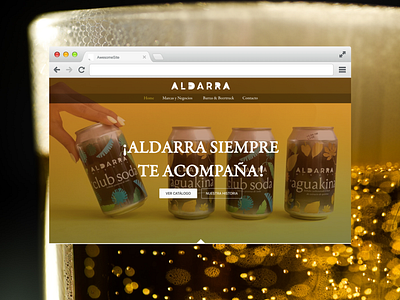 Diseño de sitio web para Cervecería Aldarra animation branding graphic design ui