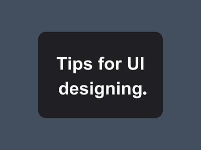 Tips for UI Designing - Explained using Cards app branding canva cards design graphic design help illustration logo minimal tips ui vector