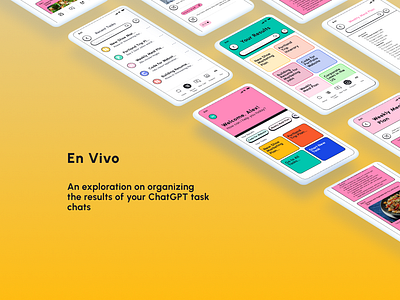 En Vivo: A Dream GPT App ai chatgpt colorful graphic design ui